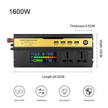 Load image into Gallery viewer, 8896 1600W Car Smart Multi-functional Digital Display Inverter, 12V, 24V, 48V