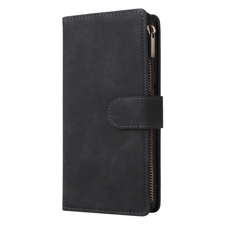 Multifunctional Frosted Zipper Wallet Leather Phone Case, For Samsung Galaxy A13 4G, For Samsung Galaxy A23, For OnePlus 9 Pro, For OnePlus 9, For Google Pixel 6 Pro, For Google Pixel 6a, For Google Pixel 7 5G, For Google Pixel 7 Pro 5G                ...