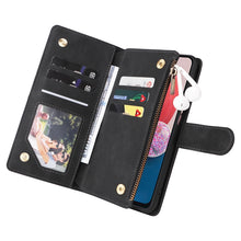 Load image into Gallery viewer, Multifunctional Frosted Zipper Wallet Leather Phone Case, For Samsung Galaxy A13 4G, For Samsung Galaxy A23, For OnePlus 9 Pro, For OnePlus 9, For Google Pixel 6 Pro, For Google Pixel 6a, For Google Pixel 7 5G, For Google Pixel 7 Pro 5G                ...