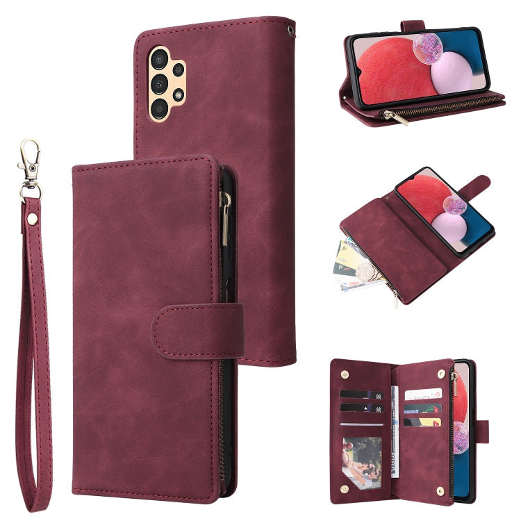 Multifunctional Frosted Zipper Wallet Leather Phone Case, For Samsung Galaxy A13 4G, For Samsung Galaxy A23, For OnePlus 9 Pro, For OnePlus 9, For Google Pixel 6 Pro, For Google Pixel 6a, For Google Pixel 7 5G, For Google Pixel 7 Pro 5G                ...