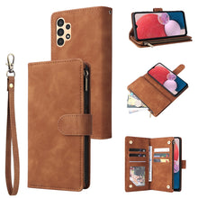 Load image into Gallery viewer, Multifunctional Frosted Zipper Wallet Leather Phone Case, For Samsung Galaxy A13 4G, For Samsung Galaxy A23, For OnePlus 9 Pro, For OnePlus 9, For Google Pixel 6 Pro, For Google Pixel 6a, For Google Pixel 7 5G, For Google Pixel 7 Pro 5G                ...