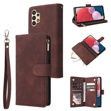 Load image into Gallery viewer, Multifunctional Frosted Zipper Wallet Leather Phone Case, For Samsung Galaxy A13 4G, For Samsung Galaxy A23, For OnePlus 9 Pro, For OnePlus 9, For Google Pixel 6 Pro, For Google Pixel 6a, For Google Pixel 7 5G, For Google Pixel 7 Pro 5G                ...