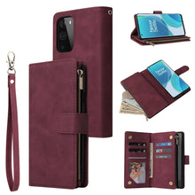 Load image into Gallery viewer, Multifunctional Frosted Zipper Wallet Leather Phone Case, For Samsung Galaxy A13 4G, For Samsung Galaxy A23, For OnePlus 9 Pro, For OnePlus 9, For Google Pixel 6 Pro, For Google Pixel 6a, For Google Pixel 7 5G, For Google Pixel 7 Pro 5G                ...