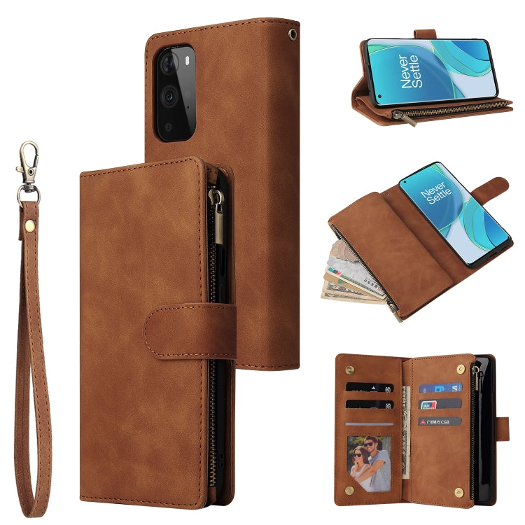 Multifunctional Frosted Zipper Wallet Leather Phone Case, For Samsung Galaxy A13 4G, For Samsung Galaxy A23, For OnePlus 9 Pro, For OnePlus 9, For Google Pixel 6 Pro, For Google Pixel 6a, For Google Pixel 7 5G, For Google Pixel 7 Pro 5G                ...