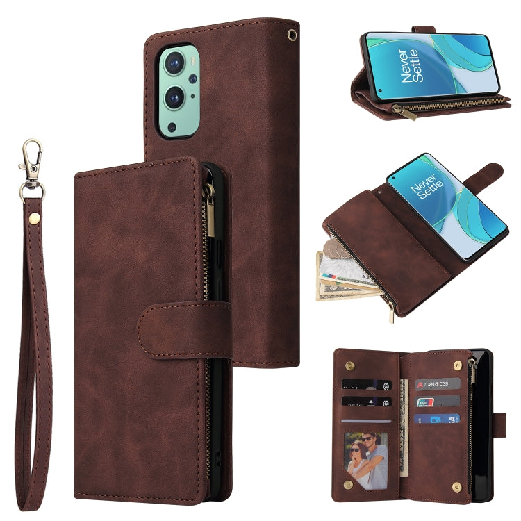 Multifunctional Frosted Zipper Wallet Leather Phone Case, For Samsung Galaxy A13 4G, For Samsung Galaxy A23, For OnePlus 9 Pro, For OnePlus 9, For Google Pixel 6 Pro, For Google Pixel 6a, For Google Pixel 7 5G, For Google Pixel 7 Pro 5G                ...