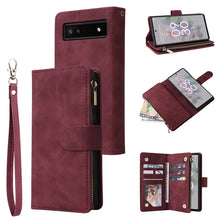 Load image into Gallery viewer, Multifunctional Frosted Zipper Wallet Leather Phone Case, For Samsung Galaxy A13 4G, For Samsung Galaxy A23, For OnePlus 9 Pro, For OnePlus 9, For Google Pixel 6 Pro, For Google Pixel 6a, For Google Pixel 7 5G, For Google Pixel 7 Pro 5G                ...