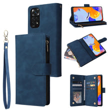 Load image into Gallery viewer, Multifunctional Frosted Zipper Wallet Leather Phone Case, For Samsung Galaxy A13 4G, For Samsung Galaxy A23, For OnePlus 9 Pro, For OnePlus 9, For Google Pixel 6 Pro, For Google Pixel 6a, For Google Pixel 7 5G, For Google Pixel 7 Pro 5G                ...