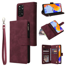 Load image into Gallery viewer, Multifunctional Frosted Zipper Wallet Leather Phone Case, For Samsung Galaxy A13 4G, For Samsung Galaxy A23, For OnePlus 9 Pro, For OnePlus 9, For Google Pixel 6 Pro, For Google Pixel 6a, For Google Pixel 7 5G, For Google Pixel 7 Pro 5G                ...
