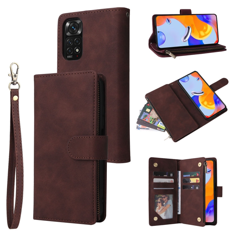 Multifunctional Frosted Zipper Wallet Leather Phone Case, For Samsung Galaxy A13 4G, For Samsung Galaxy A23, For OnePlus 9 Pro, For OnePlus 9, For Google Pixel 6 Pro, For Google Pixel 6a, For Google Pixel 7 5G, For Google Pixel 7 Pro 5G                ...