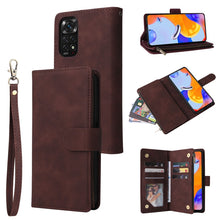 Load image into Gallery viewer, Multifunctional Frosted Zipper Wallet Leather Phone Case, For Samsung Galaxy A13 4G, For Samsung Galaxy A23, For OnePlus 9 Pro, For OnePlus 9, For Google Pixel 6 Pro, For Google Pixel 6a, For Google Pixel 7 5G, For Google Pixel 7 Pro 5G                ...