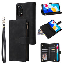 Load image into Gallery viewer, Multifunctional Frosted Zipper Wallet Leather Phone Case, For Xiaomi Redmi Note 11S