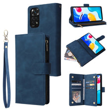 Load image into Gallery viewer, Multifunctional Frosted Zipper Wallet Leather Phone Case, For Xiaomi Redmi Note 11S