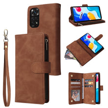 Load image into Gallery viewer, Multifunctional Frosted Zipper Wallet Leather Phone Case, For Xiaomi Redmi Note 11S