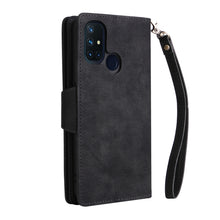 Load image into Gallery viewer, Rivet Buckle 9 Cards Three Fold Leather Phone Case, For OnePlus Nord N10 5G, For Samsung Galaxy Note20, For OnePlus 10 Pro 5G, For Samsung Galaxy A23 4G, For Xiaomi 11T