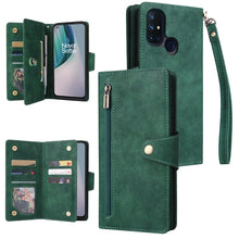 Load image into Gallery viewer, Rivet Buckle 9 Cards Three Fold Leather Phone Case, For OnePlus Nord N10 5G, For Samsung Galaxy Note20, For OnePlus 10 Pro 5G, For Samsung Galaxy A23 4G, For Xiaomi 11T