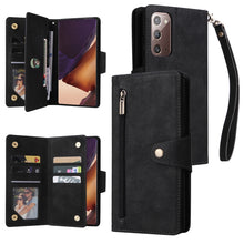 Load image into Gallery viewer, Rivet Buckle 9 Cards Three Fold Leather Phone Case, For OnePlus Nord N10 5G, For Samsung Galaxy Note20, For OnePlus 10 Pro 5G, For Samsung Galaxy A23 4G, For Xiaomi 11T
