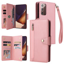 Load image into Gallery viewer, Rivet Buckle 9 Cards Three Fold Leather Phone Case, For OnePlus Nord N10 5G, For Samsung Galaxy Note20, For OnePlus 10 Pro 5G, For Samsung Galaxy A23 4G, For Xiaomi 11T