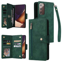 Load image into Gallery viewer, Rivet Buckle 9 Cards Three Fold Leather Phone Case, For OnePlus Nord N10 5G, For Samsung Galaxy Note20, For OnePlus 10 Pro 5G, For Samsung Galaxy A23 4G, For Xiaomi 11T