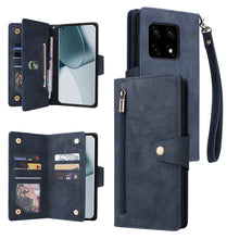 Load image into Gallery viewer, Rivet Buckle 9 Cards Three Fold Leather Phone Case, For OnePlus Nord N10 5G, For Samsung Galaxy Note20, For OnePlus 10 Pro 5G, For Samsung Galaxy A23 4G, For Xiaomi 11T