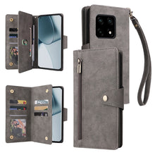 Load image into Gallery viewer, Rivet Buckle 9 Cards Three Fold Leather Phone Case, For OnePlus Nord N10 5G, For Samsung Galaxy Note20, For OnePlus 10 Pro 5G, For Samsung Galaxy A23 4G, For Xiaomi 11T