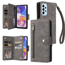 Load image into Gallery viewer, Rivet Buckle 9 Cards Three Fold Leather Phone Case, For OnePlus Nord N10 5G, For Samsung Galaxy Note20, For OnePlus 10 Pro 5G, For Samsung Galaxy A23 4G, For Xiaomi 11T