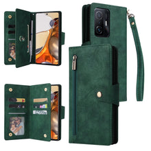 Load image into Gallery viewer, Rivet Buckle 9 Cards Three Fold Leather Phone Case, For OnePlus Nord N10 5G, For Samsung Galaxy Note20, For OnePlus 10 Pro 5G, For Samsung Galaxy A23 4G, For Xiaomi 11T
