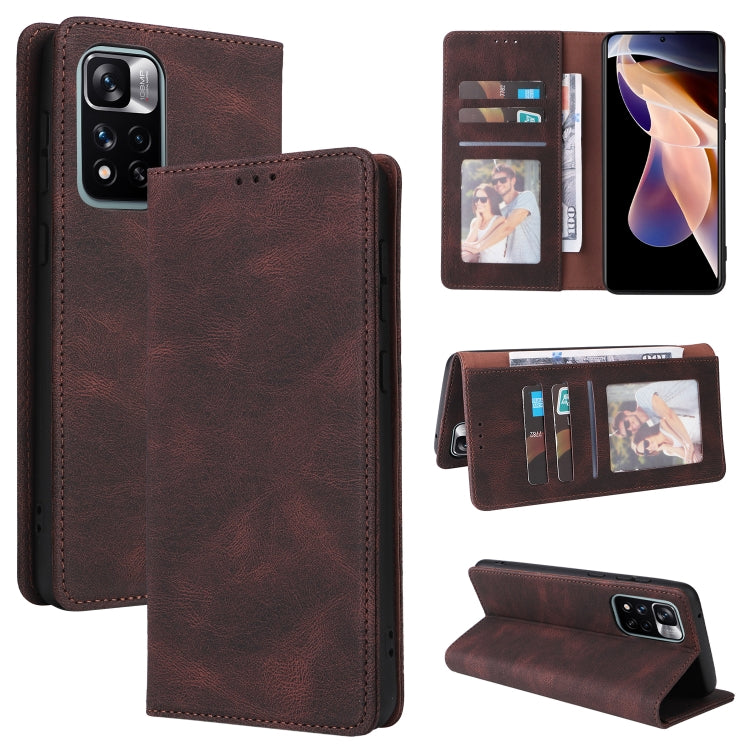 Simple Suction Closure Leather Phone Case, For Samsung Galaxy A03s, For Xiaomi Redmi Note 11 4G International, For Xiaomi Redmi Note 11 Pro, For Samsung Galaxy A23, For Samsung Galaxy A73 5G, For Xiaomi Redmi Note 11 Pro 5G, For Samsung Galaxy A13 4G
