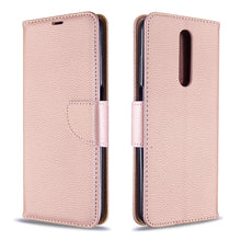 Load image into Gallery viewer, Litchi Texture Pure Color Horizontal Flip PU Leather Case with Holder &amp; Card Slots &amp; Wallet &amp; Lanyard, For Galaxy A01, For Galaxy A21
