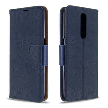 Load image into Gallery viewer, Litchi Texture Pure Color Horizontal Flip PU Leather Case with Holder &amp; Card Slots &amp; Wallet &amp; Lanyard, For Galaxy A01, For Galaxy A21