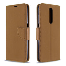 Load image into Gallery viewer, Litchi Texture Pure Color Horizontal Flip PU Leather Case with Holder &amp; Card Slots &amp; Wallet &amp; Lanyard, For Galaxy A01, For Galaxy A21