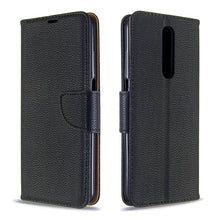 Load image into Gallery viewer, Litchi Texture Pure Color Horizontal Flip PU Leather Case with Holder &amp; Card Slots &amp; Wallet &amp; Lanyard, For Galaxy A01, For Galaxy A21