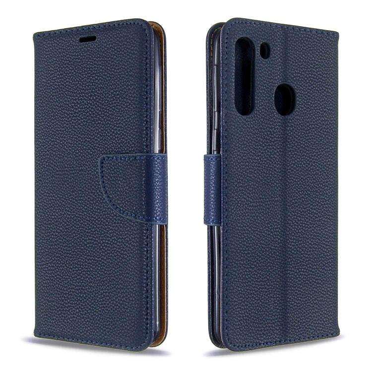 Litchi Texture Pure Color Horizontal Flip PU Leather Case with Holder & Card Slots & Wallet & Lanyard, For Galaxy A01, For Galaxy A21