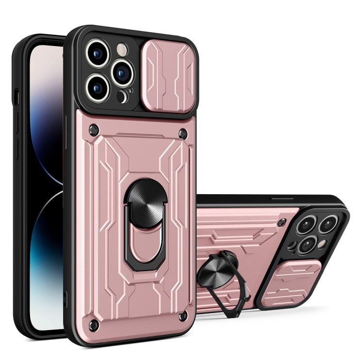 Sliding Camshield TPU+PC Phone Case with Card Slot, For iPhone 14, For iPhone 14 Pro, For iPhone 14 Plus, For iPhone 14 Pro Max