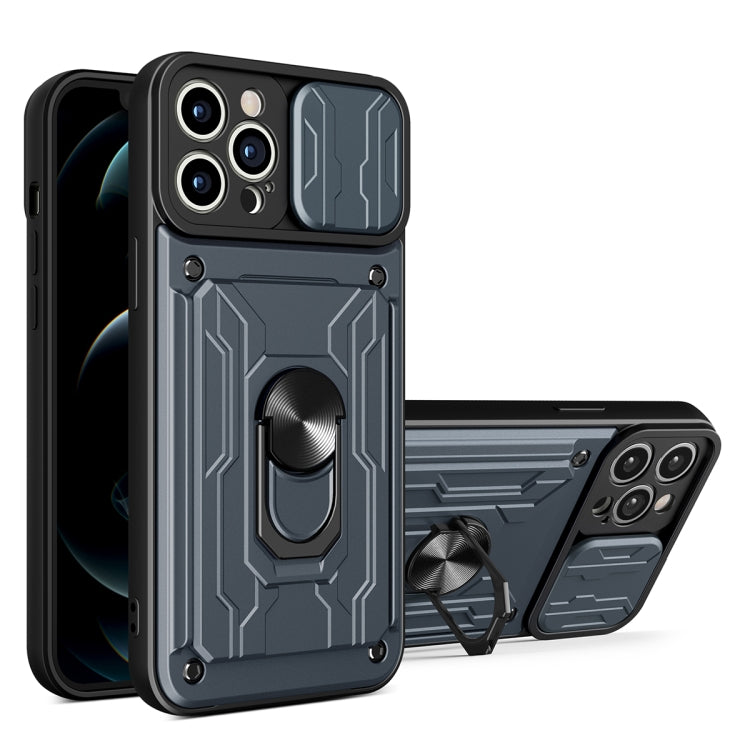 Sliding Camshield TPU+PC Phone Case with Card Slot, For iPhone 14, For iPhone 14 Pro, For iPhone 14 Plus, For iPhone 14 Pro Max
