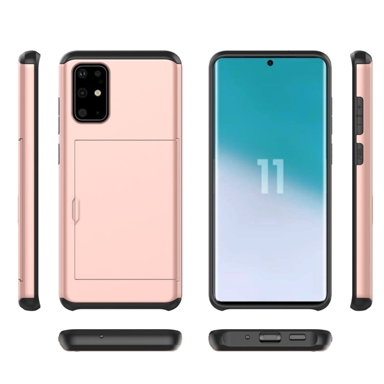 Shockproof Rugged Armor Protective Case with Card Slot, For Samsung Galaxy S20, For Samsung Galaxy S20+, For Samsung Galaxy S20 Ultra