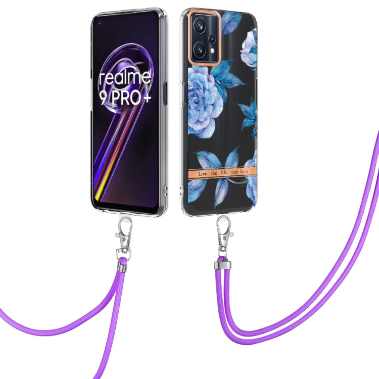 Flowers Series TPU Phone Case with Lanyard, For OnePlus N20 5G, For OPPO Realme 9 Pro+ 5G, For OPPO Realme 9 Pro 5G, For OPPO Realme 9i/A36/A96 4G, For OPPO Realme C21Y, For Xiaomi Redmi Note 11s, For Samsung Galaxy A13, For Samsung Galaxy A23