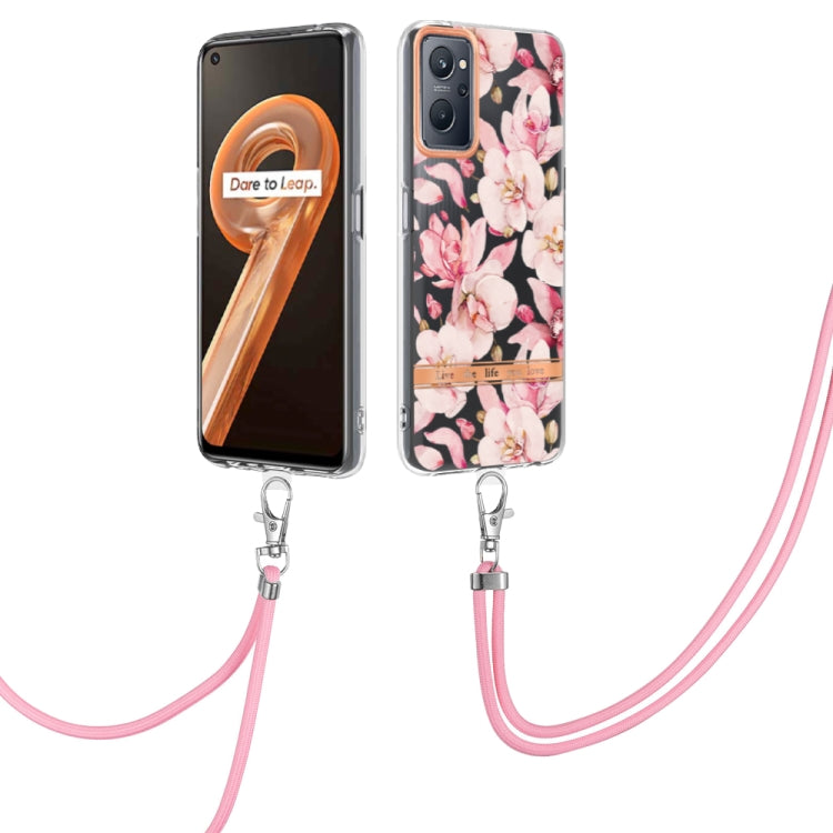 Flowers Series TPU Phone Case with Lanyard, For OnePlus N20 5G, For OPPO Realme 9 Pro+ 5G, For OPPO Realme 9 Pro 5G, For OPPO Realme 9i/A36/A96 4G, For OPPO Realme C21Y, For Xiaomi Redmi Note 11s, For Samsung Galaxy A13, For Samsung Galaxy A23