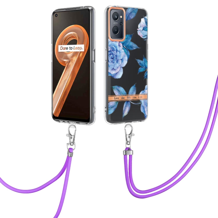 Flowers Series TPU Phone Case with Lanyard, For OnePlus N20 5G, For OPPO Realme 9 Pro+ 5G, For OPPO Realme 9 Pro 5G, For OPPO Realme 9i/A36/A96 4G, For OPPO Realme C21Y, For Xiaomi Redmi Note 11s, For Samsung Galaxy A13, For Samsung Galaxy A23