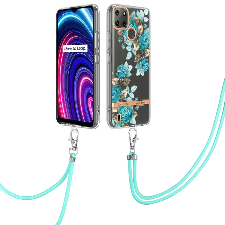 Flowers Series TPU Phone Case with Lanyard, For OnePlus N20 5G, For OPPO Realme 9 Pro+ 5G, For OPPO Realme 9 Pro 5G, For OPPO Realme 9i/A36/A96 4G, For OPPO Realme C21Y, For Xiaomi Redmi Note 11s, For Samsung Galaxy A13, For Samsung Galaxy A23
