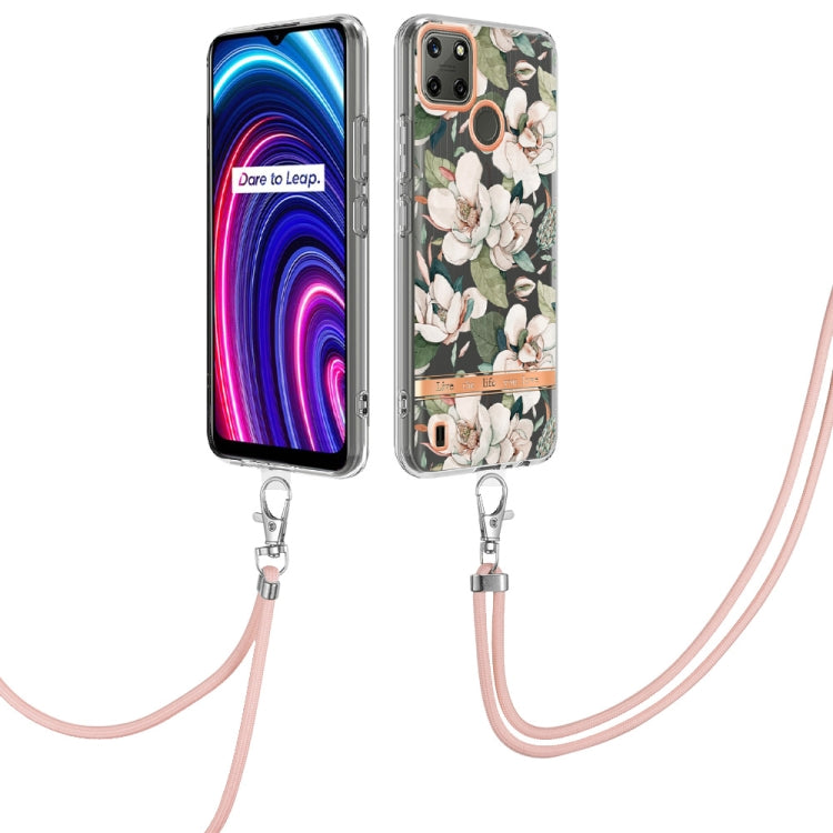 Flowers Series TPU Phone Case with Lanyard, For OnePlus N20 5G, For OPPO Realme 9 Pro+ 5G, For OPPO Realme 9 Pro 5G, For OPPO Realme 9i/A36/A96 4G, For OPPO Realme C21Y, For Xiaomi Redmi Note 11s, For Samsung Galaxy A13, For Samsung Galaxy A23