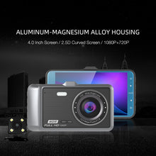Load image into Gallery viewer, Anytek A60 Car 4 inch IPS Screen HD 1080P 170 Degree Wide Angle Dual Camera ADAS Driving Recorder, A60