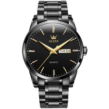 Load image into Gallery viewer, OLEVS 6898 Men Waterproof Luminous Steel Watch Band Quartz Watch