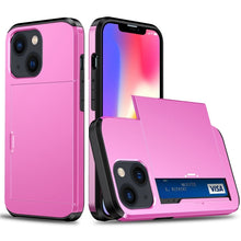 Load image into Gallery viewer, Shockproof Armor Protective Phone Case with Slide Card Slot, For iPhone 14, For iPhone 14 Plus, For iPhone 14 Pro, For iPhone 14 Pro Max