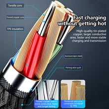 Load image into Gallery viewer, 5A Beauty Tattoo USB Charging Cable,Cable Length: 1m, USB-C / Type-C, Micro USB, 8 Pin