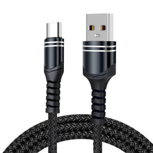 Load image into Gallery viewer, 6A Woven Style USB Charging Cable, Cable Length: 1m, USB-C / Type-C, Micro USB, 8 Pin