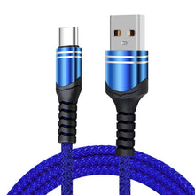 Load image into Gallery viewer, 6A Woven Style USB Charging Cable, Cable Length: 1m, USB-C / Type-C, Micro USB, 8 Pin