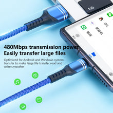 Load image into Gallery viewer, 6A Woven Style USB Charging Cable, Cable Length: 1m, USB-C / Type-C, Micro USB, 8 Pin