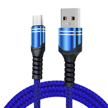 Load image into Gallery viewer, 6A Woven Style USB Charging Cable, Cable Length: 1m, USB-C / Type-C, Micro USB, 8 Pin