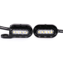 Load image into Gallery viewer, HP-Z058 Motorcycle Modified Rearview Mirror LED Turn Signal Light for Harley Sportsters XL 883 / 1200, For Honda / Yamaha / Kawasaki-Black White, Black, Electroplating White, Electroplating Black