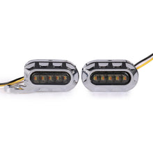 Load image into Gallery viewer, HP-Z058 Motorcycle Modified Rearview Mirror LED Turn Signal Light for Harley Sportsters XL 883 / 1200, For Honda / Yamaha / Kawasaki-Black White, Black, Electroplating White, Electroplating Black